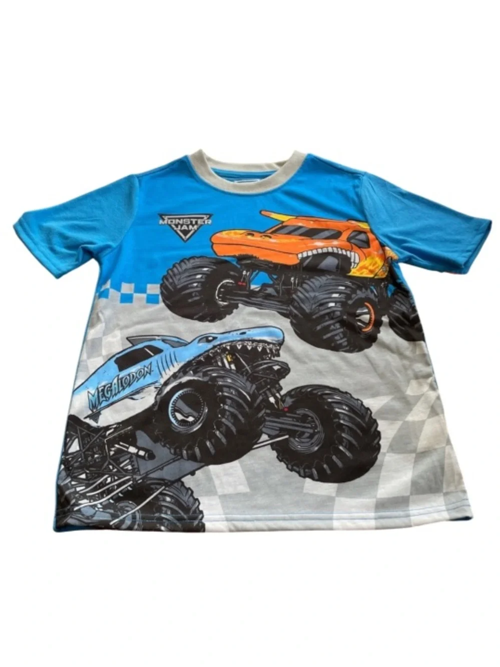 Boys Sz 8 Monster Jam Pajama Set